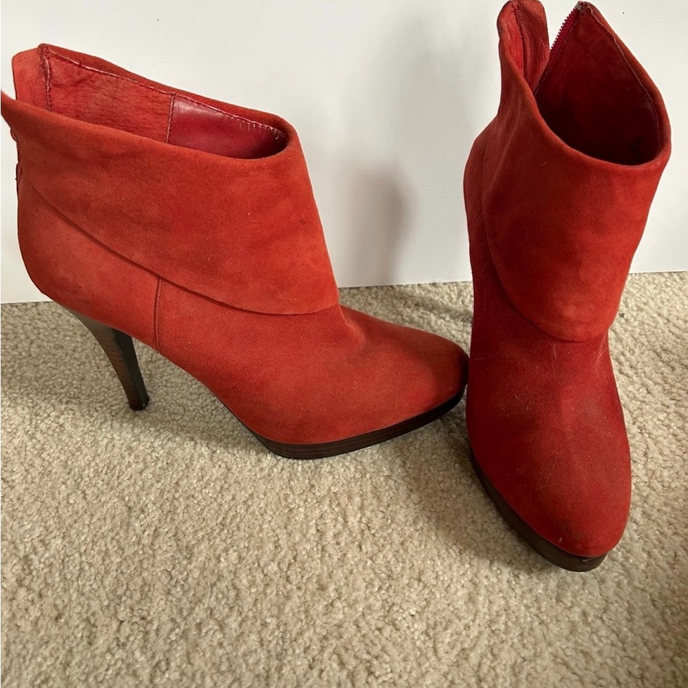 Steve Madden Bold Red Heeled Boots
